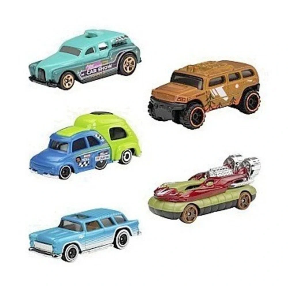 Pack of 5 JBJ77 Mattel Hot Wheels HW Getaways Hover Storm &‎ Other Diecast Cars